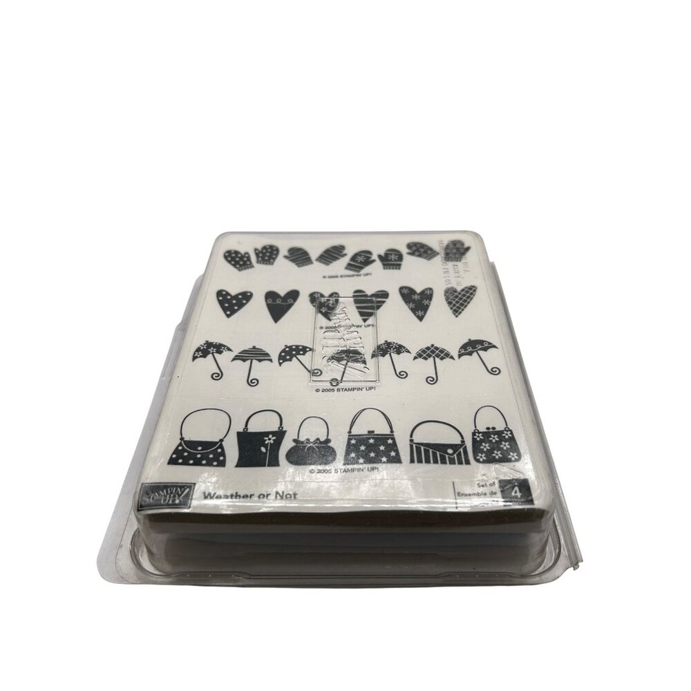 Stampin Up! Weather Or Not Rubber Stamp Set - 2005